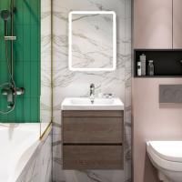 Мебель для ванной Art&Max Family 40, подвесная, Pino Siberia