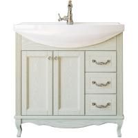 Тумба с раковиной ValenHouse Эллина 80 слоновая кость, фурнитура хром