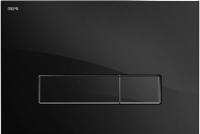 Кнопка смыва Mepa Orbit new 421848 черное стекло