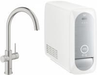 Смеситель для кухни Grohe Blue Home 31455DC0 с функцией фильтрации и газирования воды