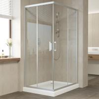 Душевой уголок Vegas Glass ZA-F 90*80 07 01 профиль матовый хром, стекло прозрачное