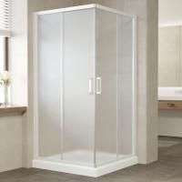 Душевой уголок Vegas Glass ZA 0100 01 10 профиль белый, стекло сатин