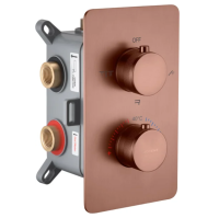 Смеситель для душа Boheme Cell 134-3-BRB с термостатом