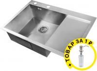 Мойка кухонная Zorg Inox X X-7851-L + дозатор в подарок