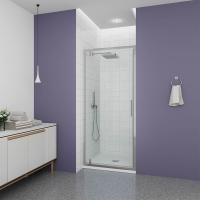 Душевая дверь в нишу Veconi Ottimo P30 CH OP30CH-80-01-C9, профиль хром, стекло прозрачное