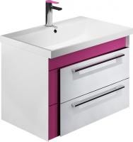 Тумба под раковину Iddis Color Plus 60 белая, розовая