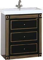 Тумба под раковину Misty Venezia 75 черная патина