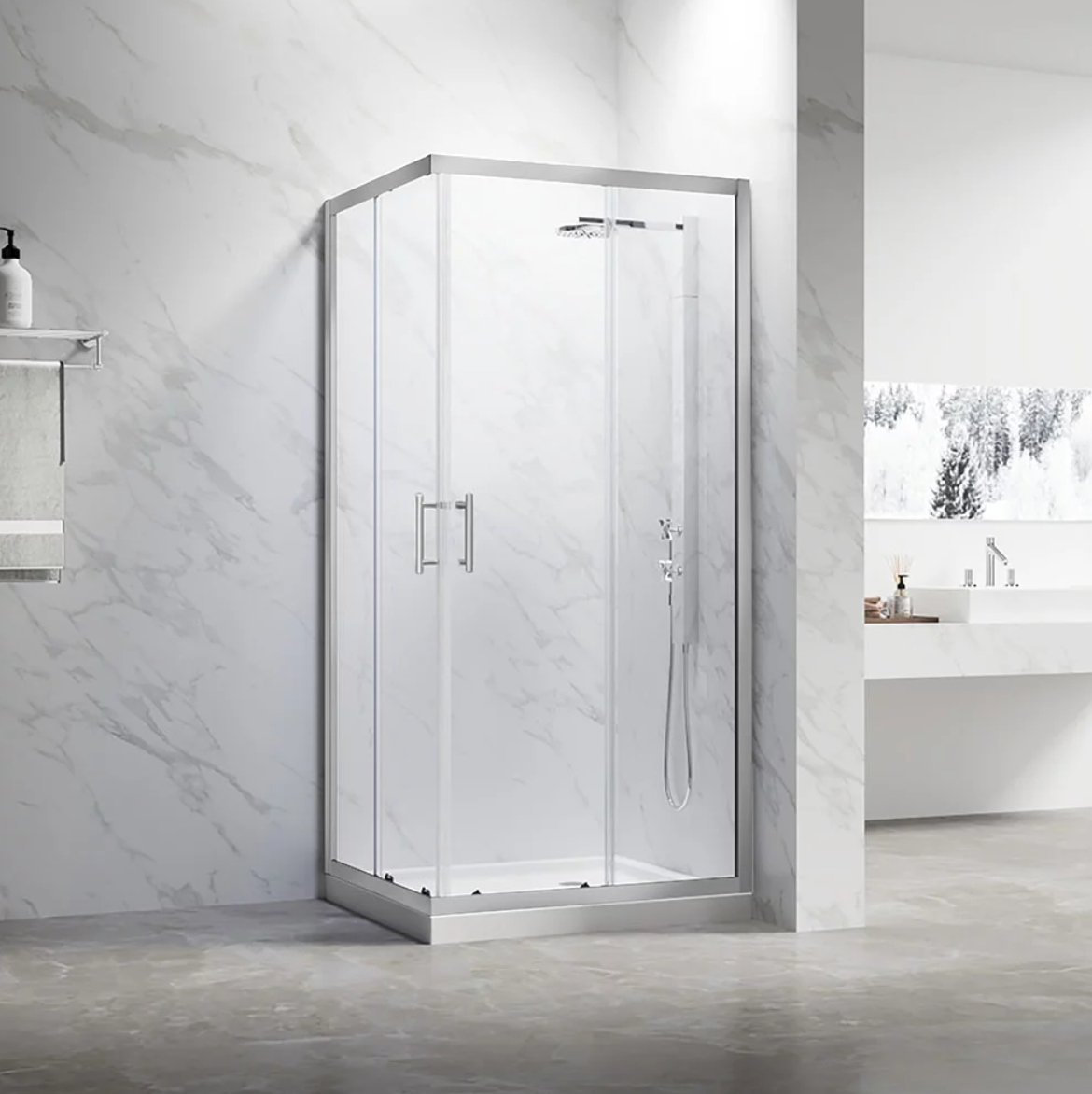 Душевой уголок Veconi Rovigo RV-27CH 110x80