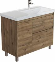 Тумба с раковиной Aquanet Nova Lite 2.0 100 R напольная, дуб рустикальный