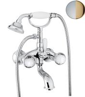 Смеситель для ванны Fiore Xt Sky Swarovski® 17CO0600, хром/золото