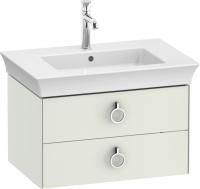 Тумба с раковиной Duravit White Tulip 75 2 ящика, с ручкой, шелковисто-матовый