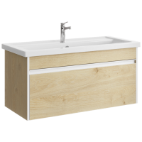 Тумба с раковиной Aqwella Urban 100 подвесная, дуб давос