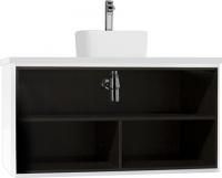 Тумба с раковиной Aquaton Брук 100 открытая, дуб феррара