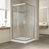 Душевой уголок Vegas Glass ZA 90 08 01 профиль глянцевый хром, стекло прозрачное