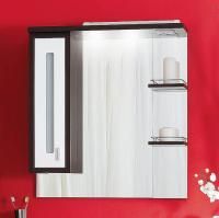 Зеркало-шкаф Бриклаер Бали 75 венге, белый глянец, L