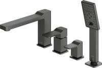 Смеситель на борт ванны Omnires Slide SL7732GR графит