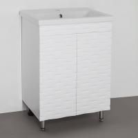 Тумба с раковиной Style Line Папирус 60 Люкс, белая