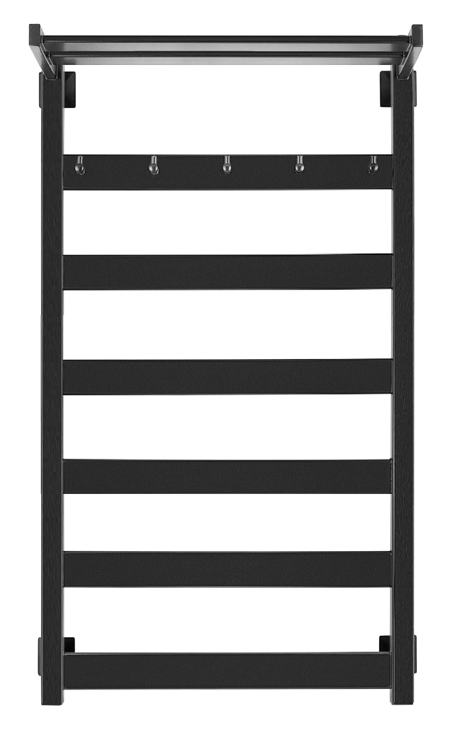 Полотенцесушитель водяной Secado Комано 1 КСП 100/40, черный матовый