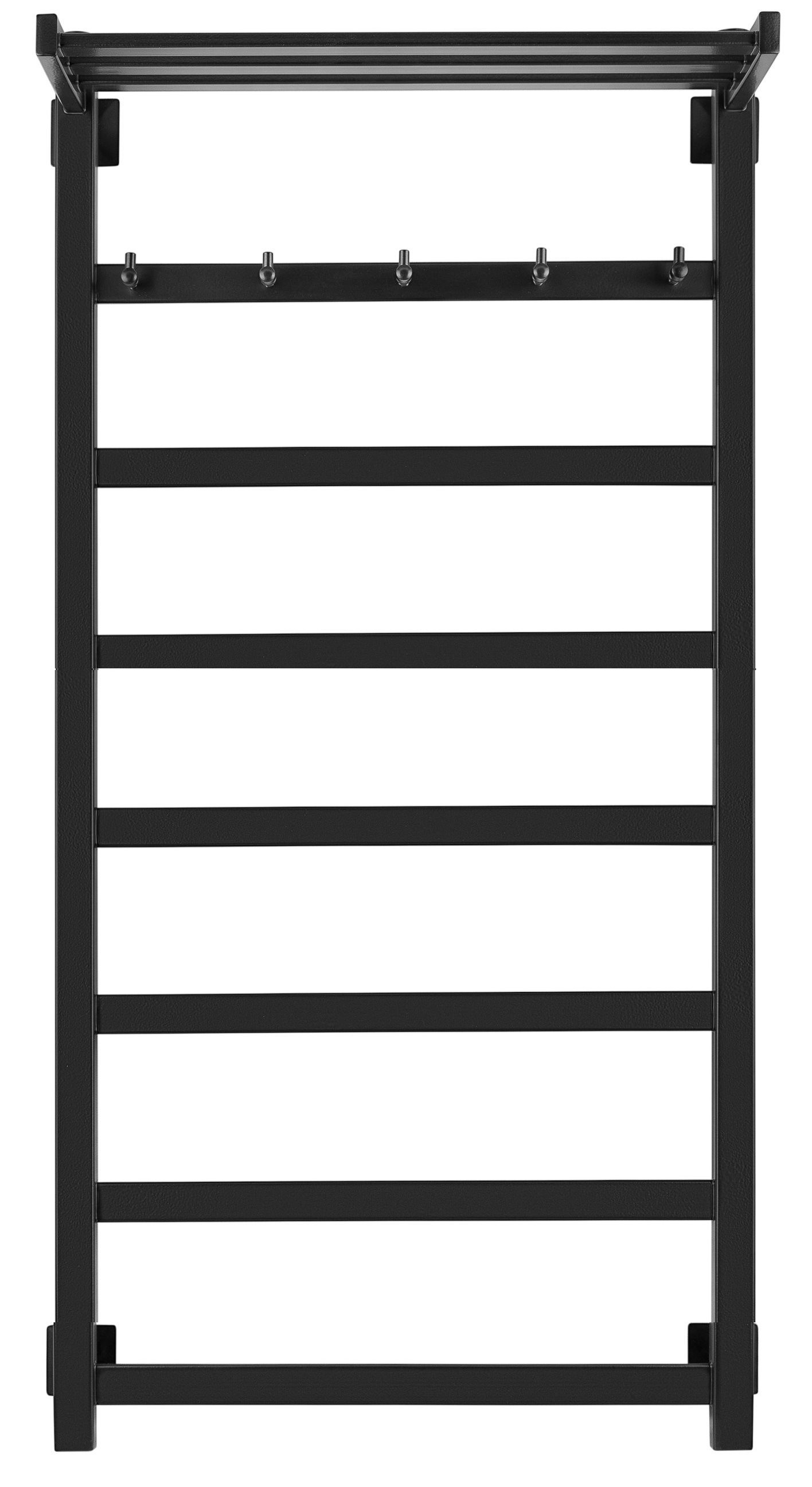 Полотенцесушитель электрический Secado Корсико 1 КСП 100/60 L, черный матовый