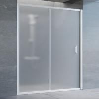 Душевая дверь в нишу Vegas Glass ZP 160 01 10 профиль белый, стекло сатин