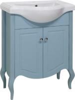 Тумба с раковиной Caprigo Verona-H 65 антарктида, с 2 дверцами