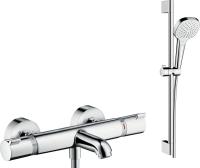 Душевой комплект Hansgrohe Ecostat Comfort 13114000 термостат + душевой гарнитур Croma Select E Vario 26582400