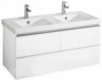 Тумба с раковиной Jacob Delafon Odeon Up 120 белый блестящий, 3 ящика