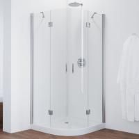 Душевой уголок Vegas Glass AFS 0110 08 01 профиль глянцевый хром, стекло прозрачное