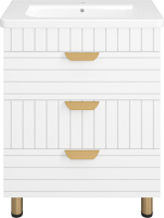 Тумба с раковиной Brevita Gloster 70 белая