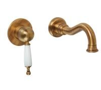 Смеситель для раковины Migliore Oxford ML.OXF-6345 Bi Br настенный с внутренней частью