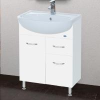 Тумба с раковиной Bellezza Уют 60 1 ящик белая