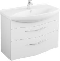 Тумба с раковиной Owl 1975 Vessla stor 85 подвесная, белый лак