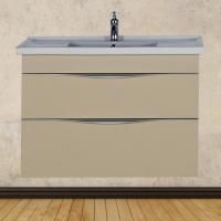 Тумба с раковиной Aquanet Эвора 100 сливочная