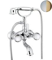 Смеситель для ванны Fiore Xt Sky Swarovski® 17CO0610, хром/золото