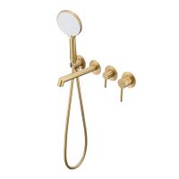 Смеситель для ванны Raglo R20.32.03 встраиваемый, сатин золотой