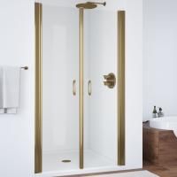 Душевая дверь в нишу Vegas Glass E2P 95 05 01 профиль бронза, стекло прозрачное