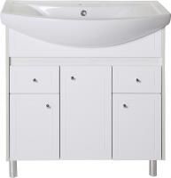 Тумба с раковиной ASB-Mebel Орхидея 80 белая, северное дерево