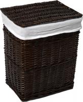 Корзина для белья Wasserkraft Isar WB-130-M темно-коричневая, средняя
