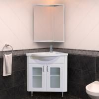 Мебель для ванной Misty Аквалина 60 угловая, со стеклом