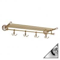 Полка Migliore Provance ML.PRO-60.529.CR с крючками, хром