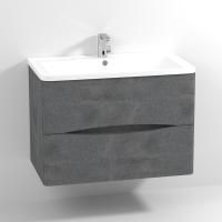 Тумба с раковиной Vod-Ok Adel 80 подвесная, серый камень