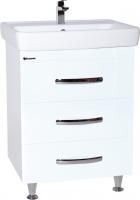 Тумба с раковиной Bellezza Рокко 60 напольная, белая