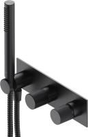 Смеситель для ванны Omnires Contour CT8035/1AT с внутренней частью, антрацит