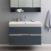 Тумба с раковиной Aquanet Виго 80 сине-серая