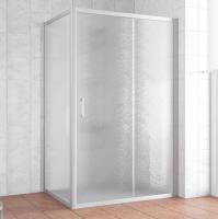 Душевой уголок Vegas Glass ZP+ZPV 140*70 07 02 профиль матовый хром, стекло шиншилла