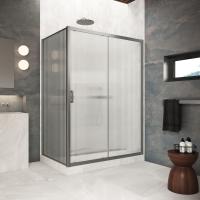 Душевой уголок Vegas Glass ZP+ZPV Protec 120*95 11 Moru, профиль оружейная сталь, стекло Moru