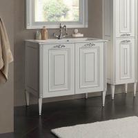 Тумба с раковиной Aquanet Паола 90 белая