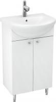 Тумба под раковину Triton Локо 50 напольная, 2 двери, белая