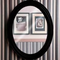 Зеркало Simas Lante черный глянцевый