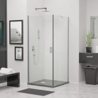 Душевой уголок RGW Leipzig LE-34 (875-890)х1000х1950 профиль хром, стекло прозрачное